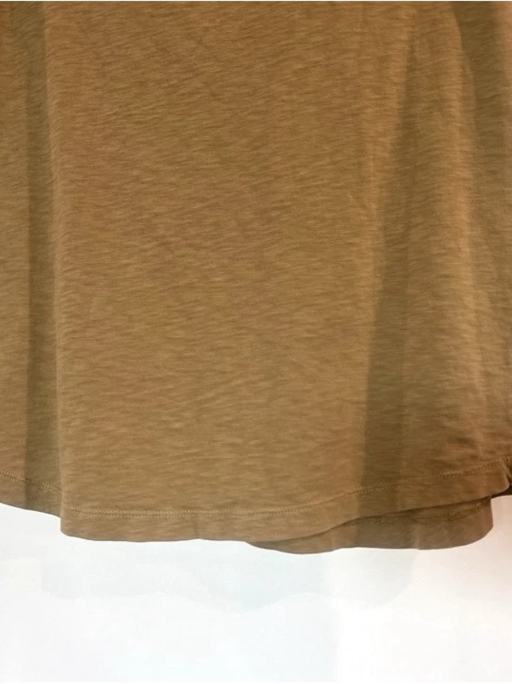 J. Jill Short Sleeve V-Neck Tee in Tan - Picture 10 of 12